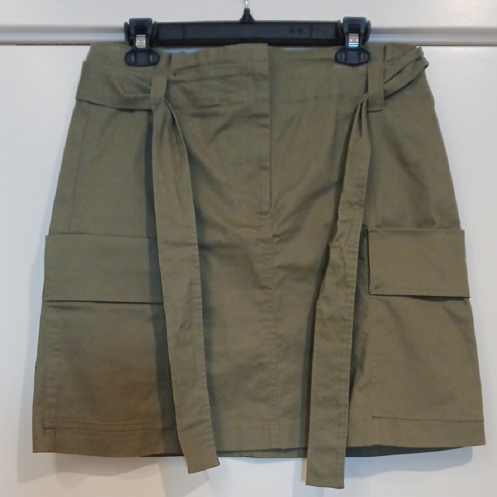 LOFT Olive Green Cargo Skirt